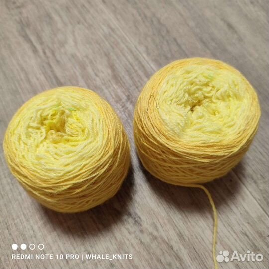 Пряжа для вязания носочная ручного окрашивания