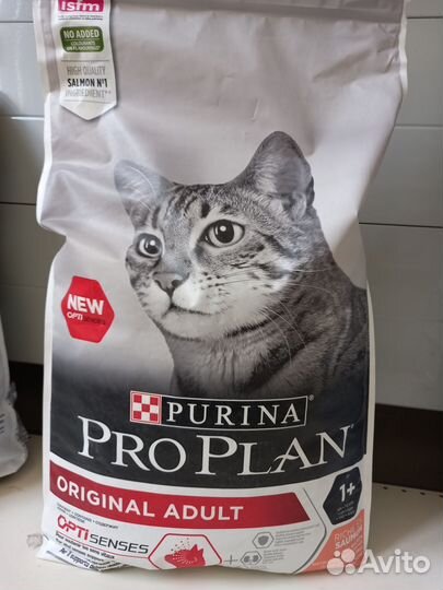 ProPlan для взрослых кошек лосось/рис, 1 кг