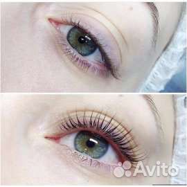 Ламинирование ресниц и бровей Velvet + Botox 6d