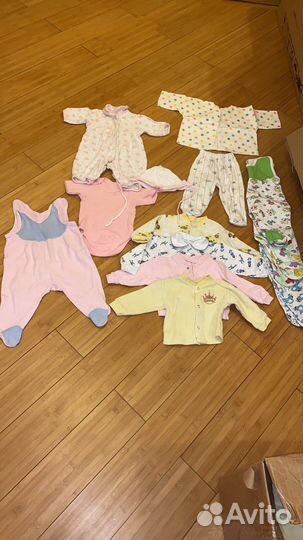 Вещи пакетом на девочку от 0 до 6 мес