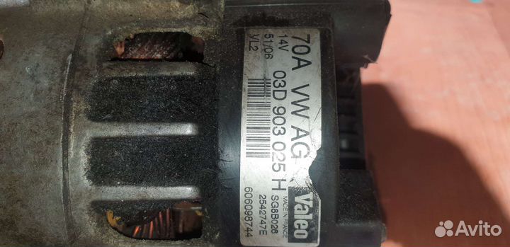 Генератор VW Polo, Skoda Fabia, Roomster 1.2