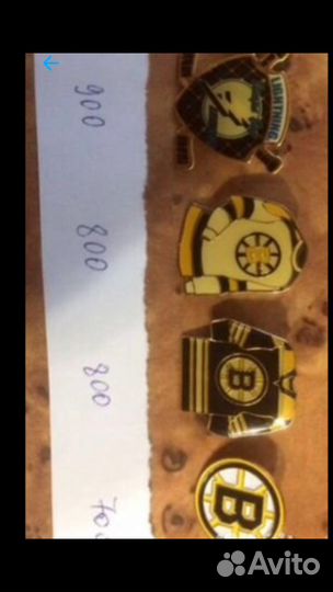 Значки нхл флорида, калгари, Бостон