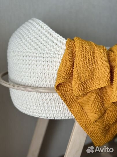 Плед детский вязаный ручная работа