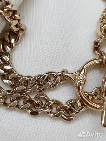 Новое колье Ralph Lauren зеленые кристаллы ориг