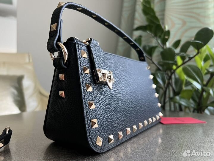 Valentino Small Rockstud Grainy женская сумка