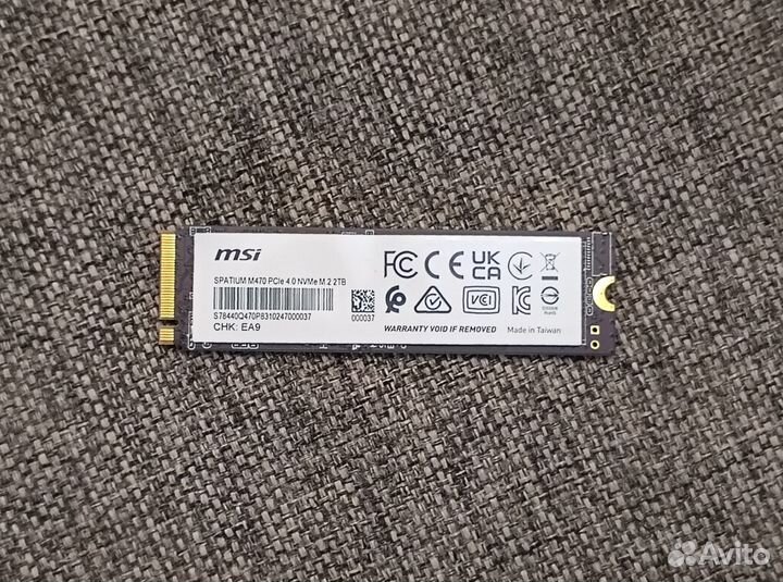 SSD m.2 MSI Spatium M470 nvme 2tb (новый)