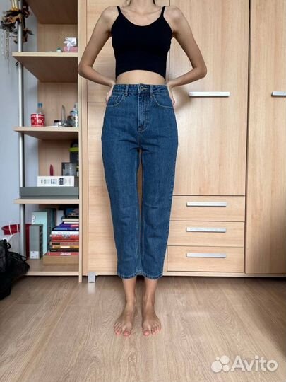 Джинсы синие