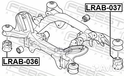 Сайлентблок задней балки land rover range rover