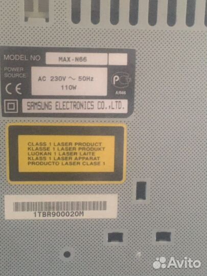 Музыкальный центр samsung max66