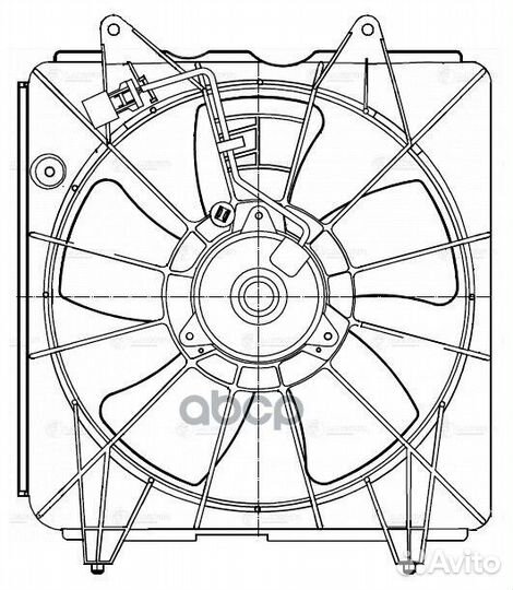 Вентилятор радиатора кондиционера honda CR-V II