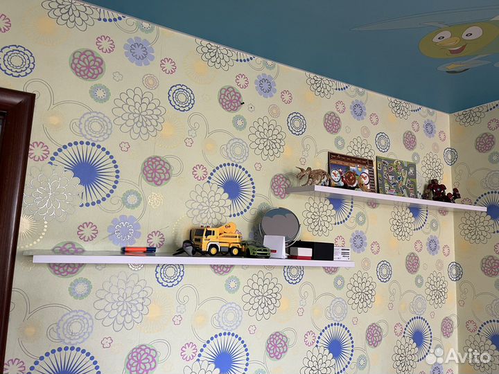 Полка настенная 110х19.6х2.2 см подвесная