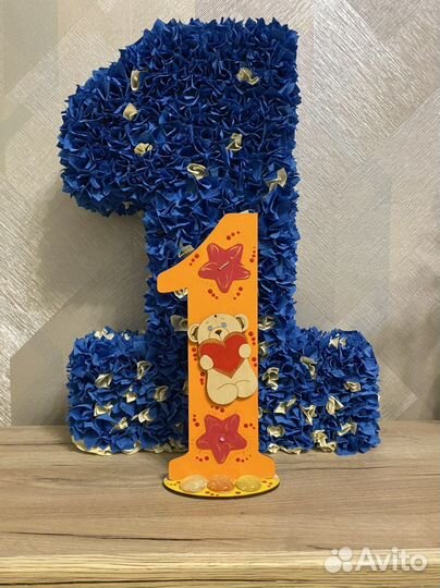 Цифра 1 на день рождения (2 шт.)