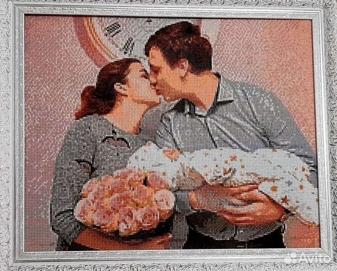 Алмазная выкладка портрета по вашему фото