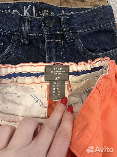 Calvin klein, h&m, relaxed, kiabi 6-7 лет