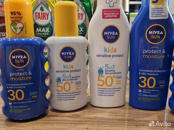 Крем Nivea Sun солнцезащитный 5in1 из Финляндии
