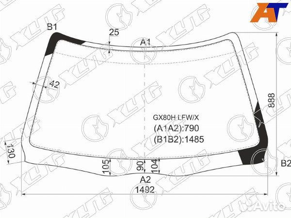 Стекло лобовое toyota chaser