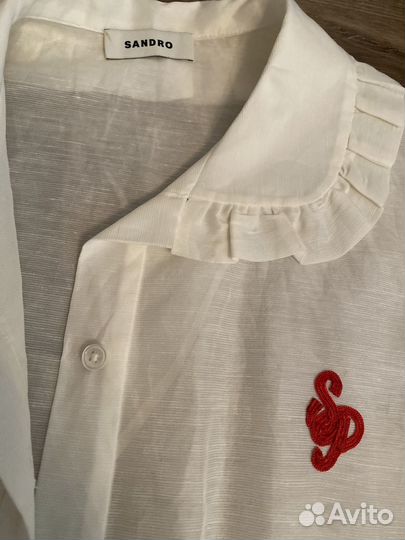 Блуза лен Sandro оригинал