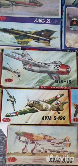 Сборные модели самолётов 13 шт 1: 72 и 1:100