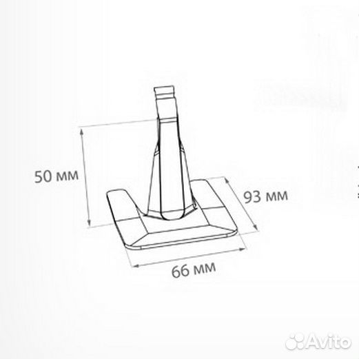 Подставка для кассеты цен PC stand 50, цвет прозр