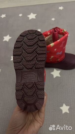 Сапожки зимние на девочку 25, 26