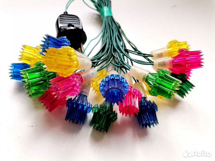 Елочная, новогодняя гирлянда СССР Каскад