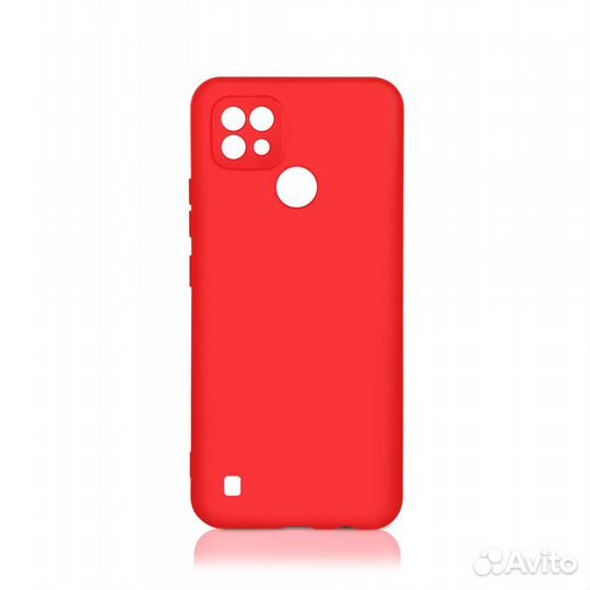 Силиконовый чехол с микрофиброй для Realme C21 DF