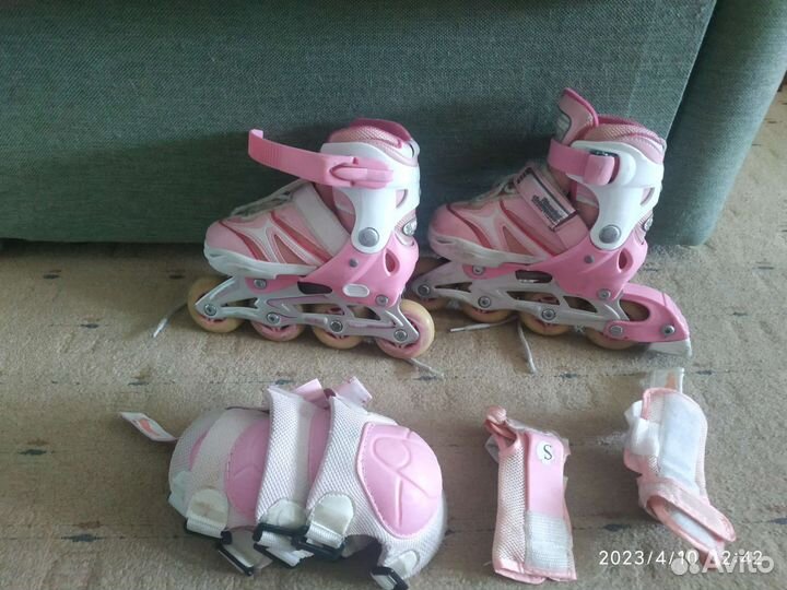 Роликовые коньки детские раздвижные