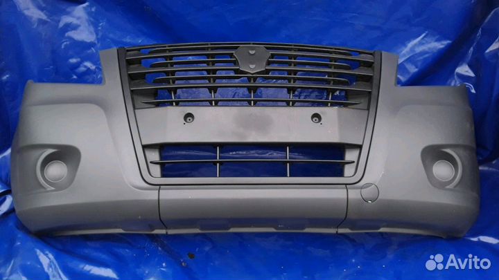 Бампер Газель Некст передний черный