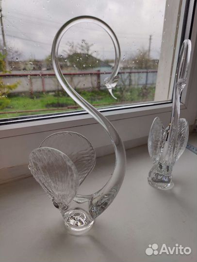Лебедь хрустальный СССР 2шт