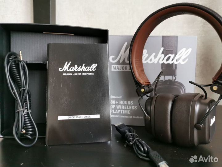 Беспроводные наушники Marshall major iv Brown