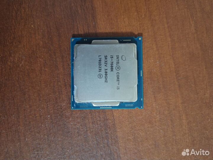 Процессор intel core i5 7600k и плата ASRock Z270