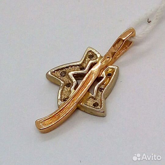 Подвес / 1,57г / Золото585 / фианиты круглые