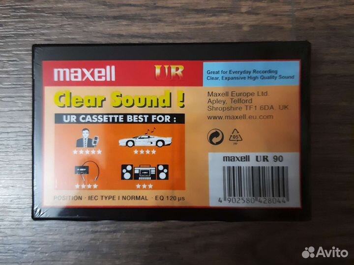 Аудио кассета maxell UR 90
