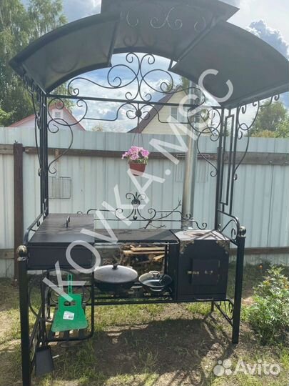 Мангал с крышей