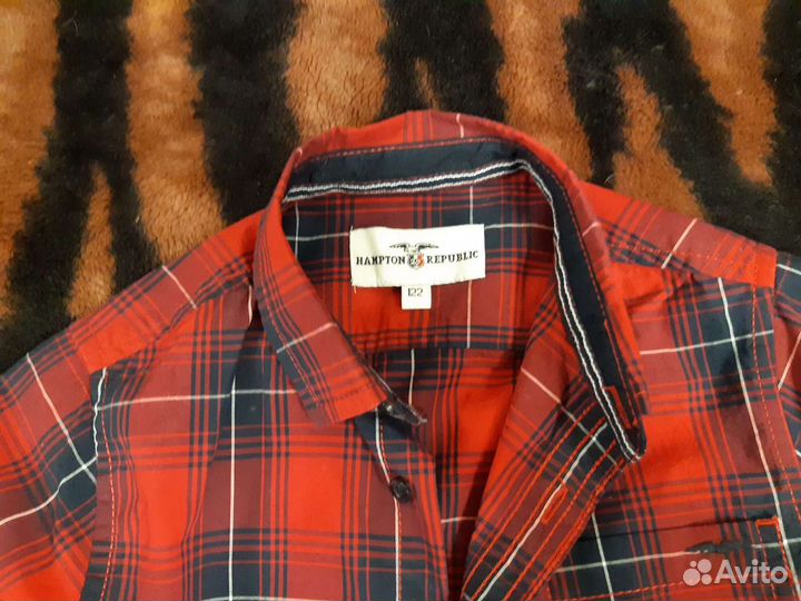 Рубашка на мальчика 4-6лет