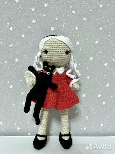 Сабрина ведьма амигуруми кукла
