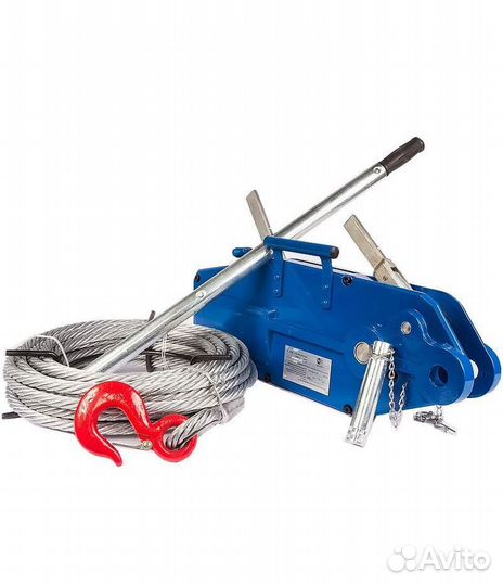 Лебедка рычажная тросовая TOR мтм 1600 1,6т L20м (стальной корпус)