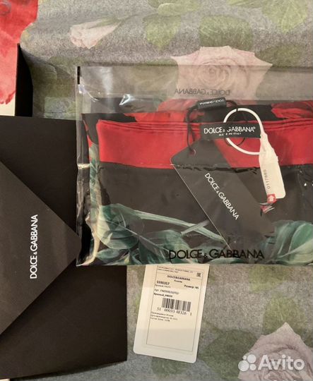 Dolce gabbana платок original шелк 100% 90 x 90