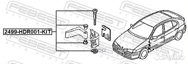 Ремкомплект петли двери 2499-HDR001-KIT Febest