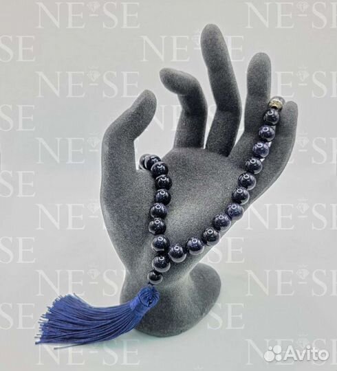 Четки нат. Авантюрин 33 бусины 10 мм