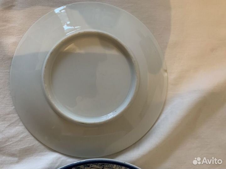 Тарелка в винтажном стиле, диаметр 16.5 см