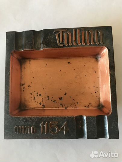 Пепельница медная