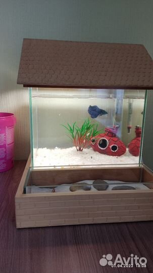 Аквариум 7 литров. полный комплект
