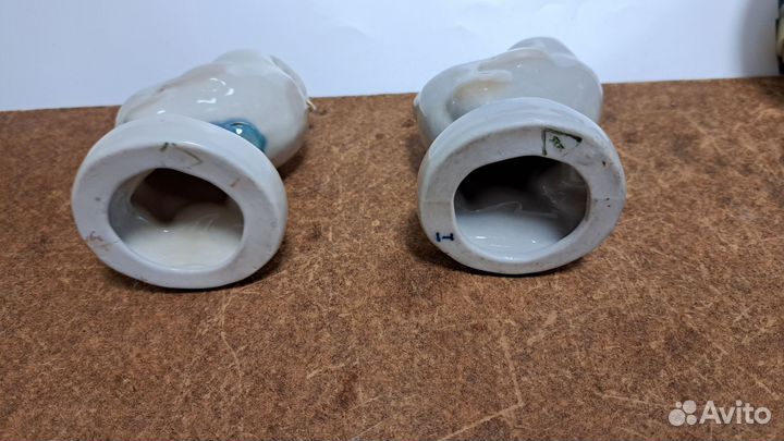 Фарфоровые статуэтки. Птенец, Гжель