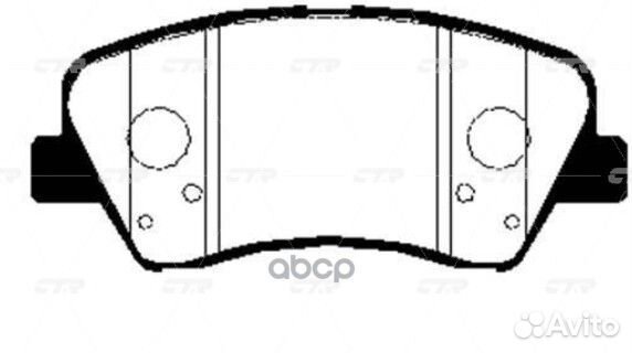 Колодки передние ckkh44 CTR GK0498 GK0498 CTR