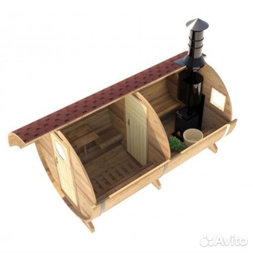 Круглая Баня бочка 