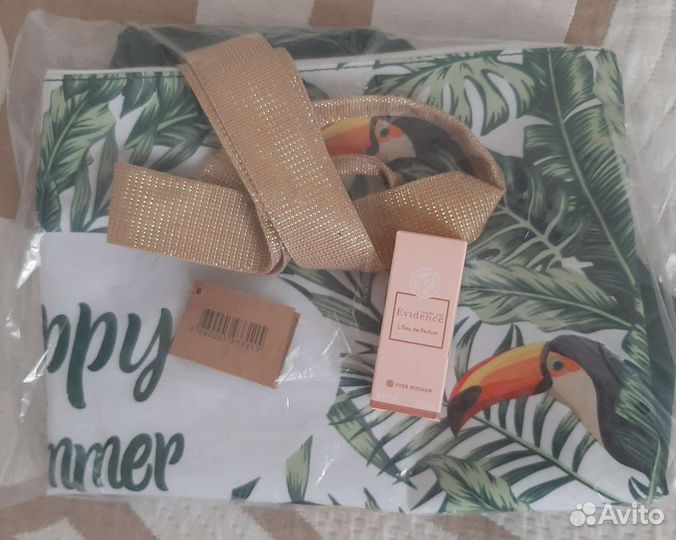 Набор :Сумка пляжная,новая и миниатюрка,ивроше