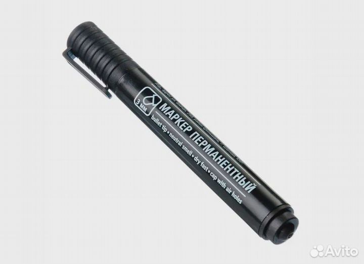 Маркер перманентный черный