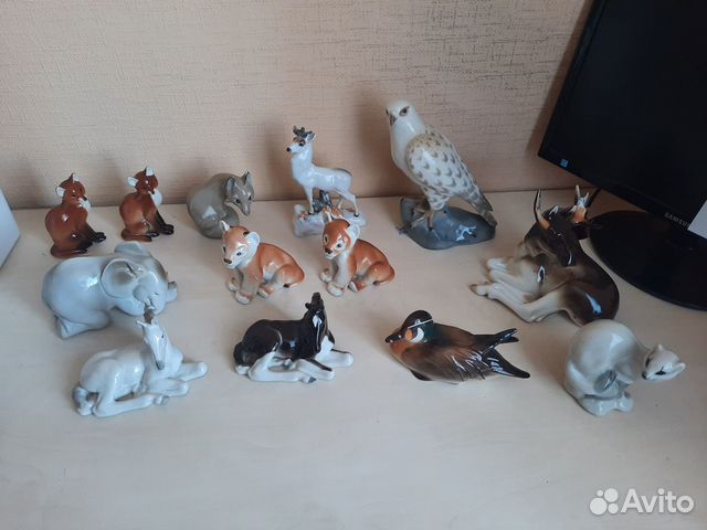 Статуэтки животных лфз фарфор