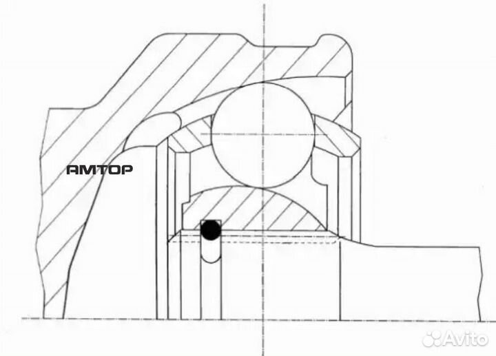 GKN 304598 шрус наруж.ком/кт